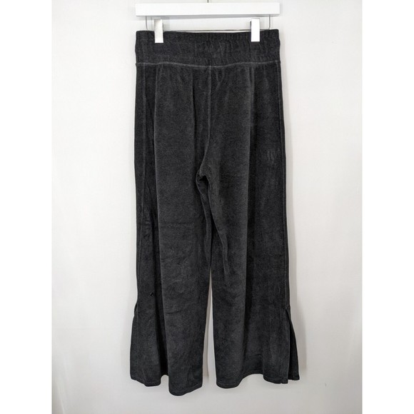Lululemon Morning Restore Pant Heathered Black Velour Wide Leg Women’s Size 6 - Picture 6 of 7